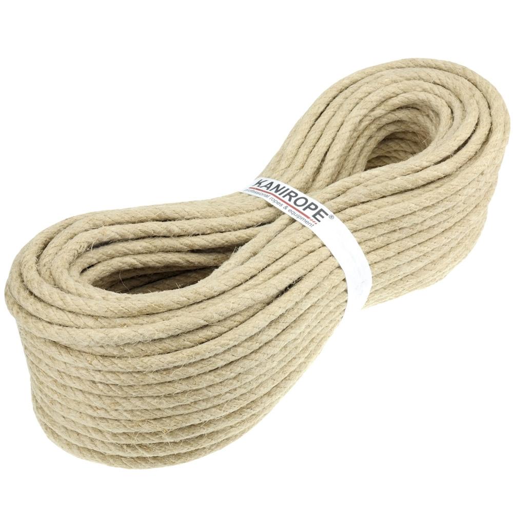 Hemp rope HEMPTWIST ø8mm by the Meter 4-strand twisted by Kanirope®