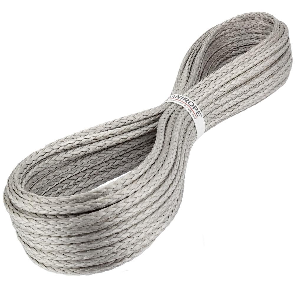 Kanirope Dyneema rope PRO ø16mm by the meter silver 12-strand braided