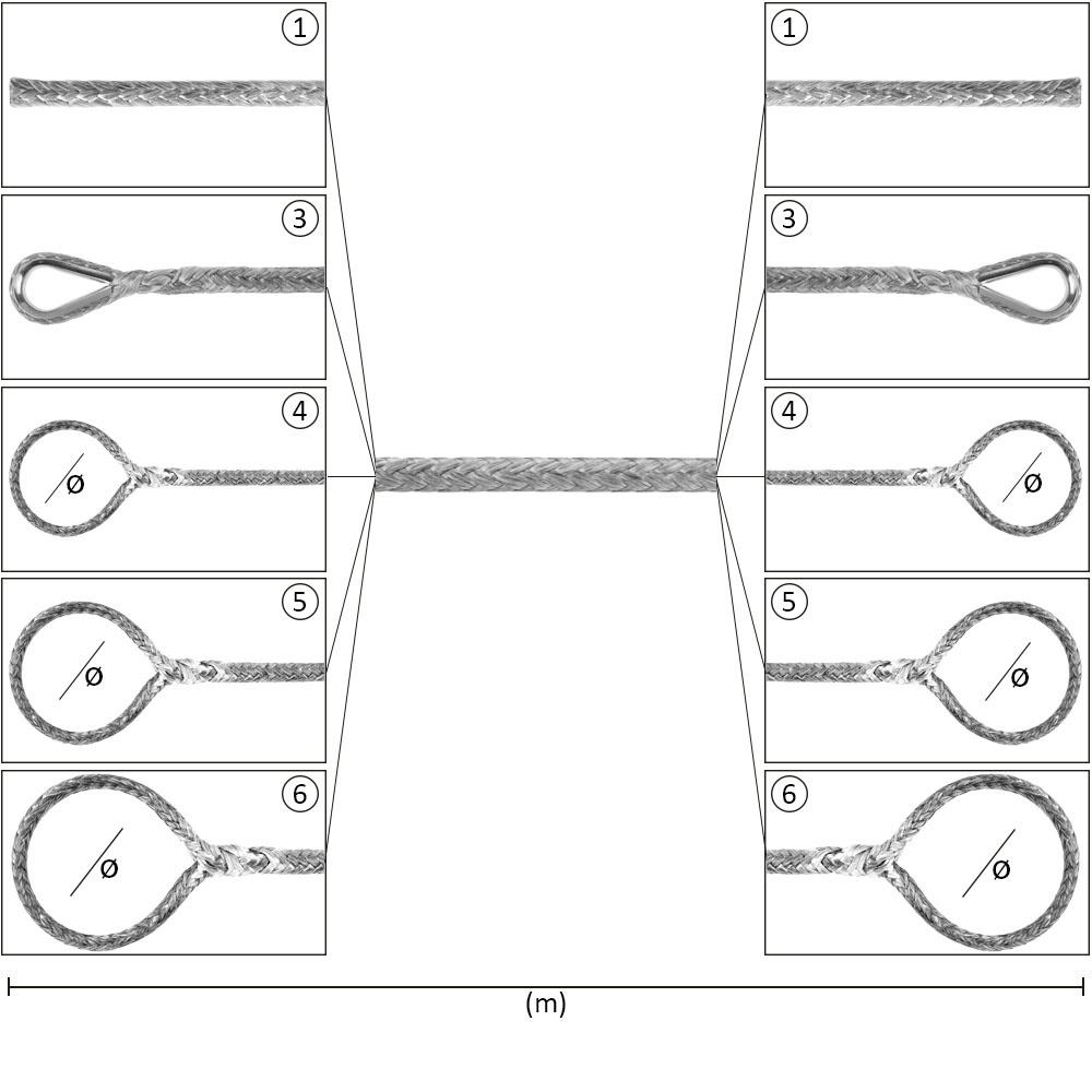 Rope Configurator Dyneema Rope Pro 12mm
