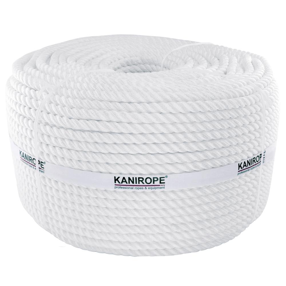 Corde polyamide PERLONTWIST ø10mm au mètre blanc 3-torons torsadée de  Kanirope®