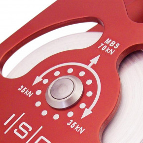 Pulley DOUBLE LARGE RED ball-bearing by ISC