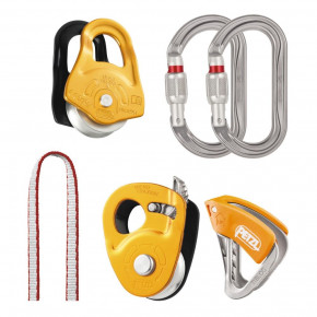 Kit for hauling and self-rescue from crevasses KIT SECOURS CREVASSE by Petzl®