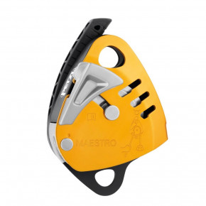 Descender with integrated progress-capture pulley MEASTRO S by Petzl®