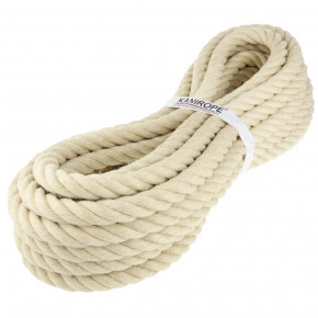Polyhemp rope SPINTWIST ø36mm 4-strand twisted by Kanirope®